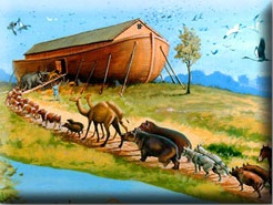 Animals entering Noah's Ark