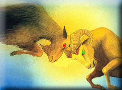 Greece in clash with Medo-Persia in the clash of the He-goat and Ram