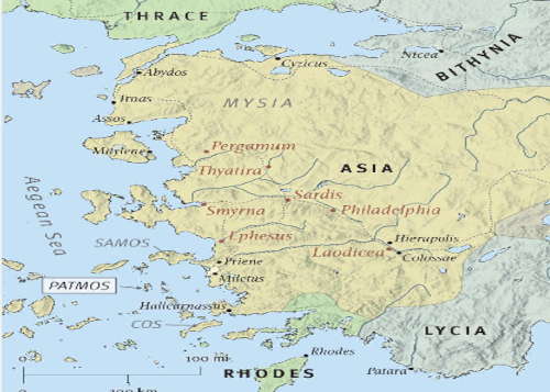 Map of Asia Minor