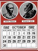 The Julian Calendar transitions to gregorian