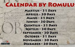10-month Imperial Roman Calendar