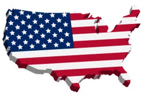 The map of the USA