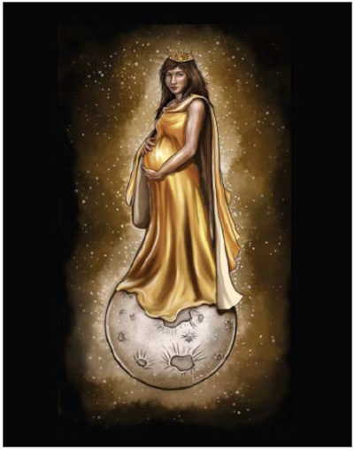 prophetic Woman on the Moon