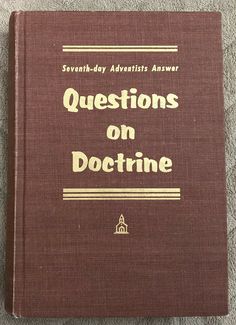 Cover of the Book, 'Questions on Doctrine'
