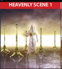 YaHuWshuaH walking among Seven Lamp Stands