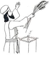 Waving a sheaf Of Barley